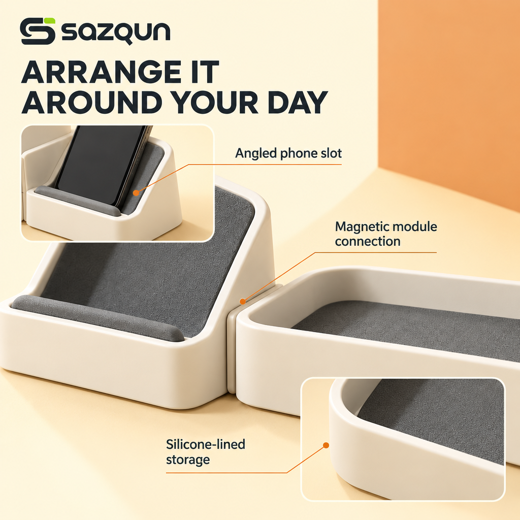 sazqun™ Desktop Storage Organizer Set — design details