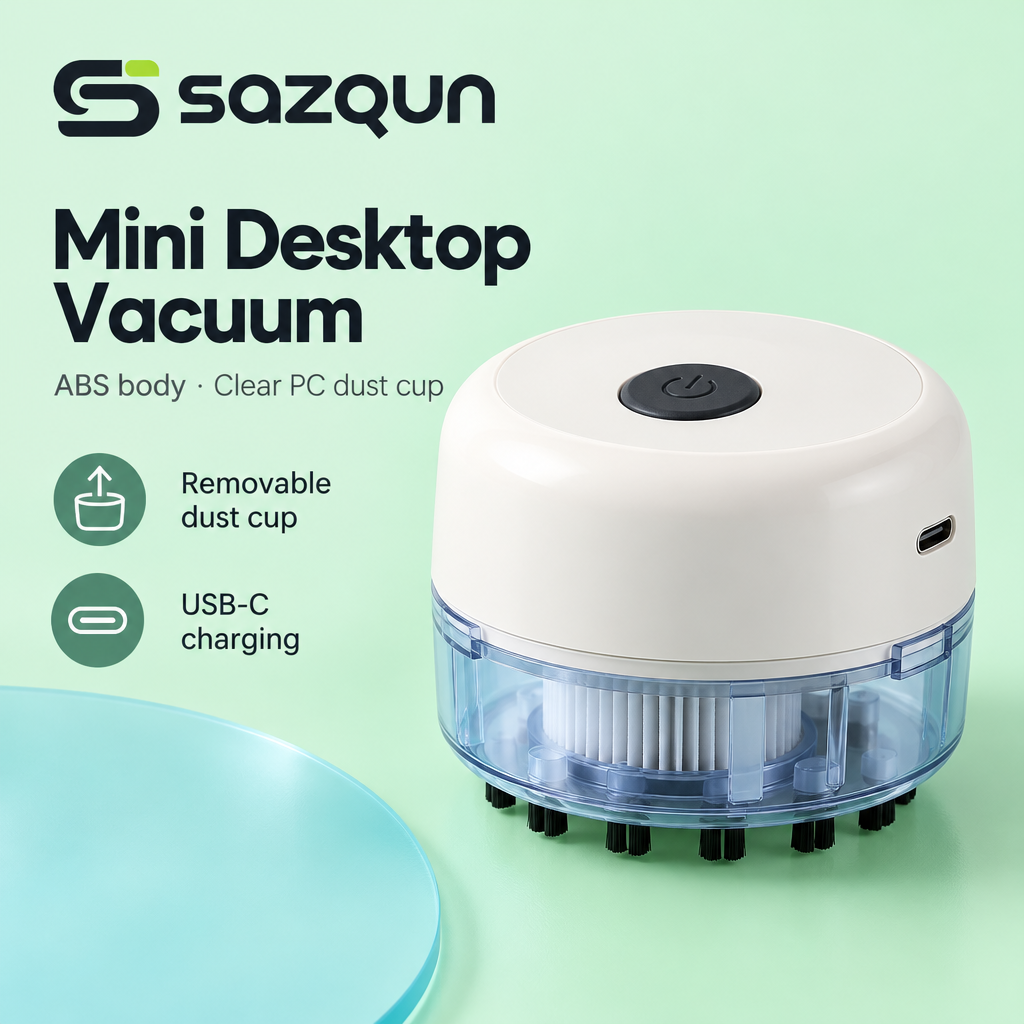 sazqun™ Mini Desktop Vacuum Cleaner — overview