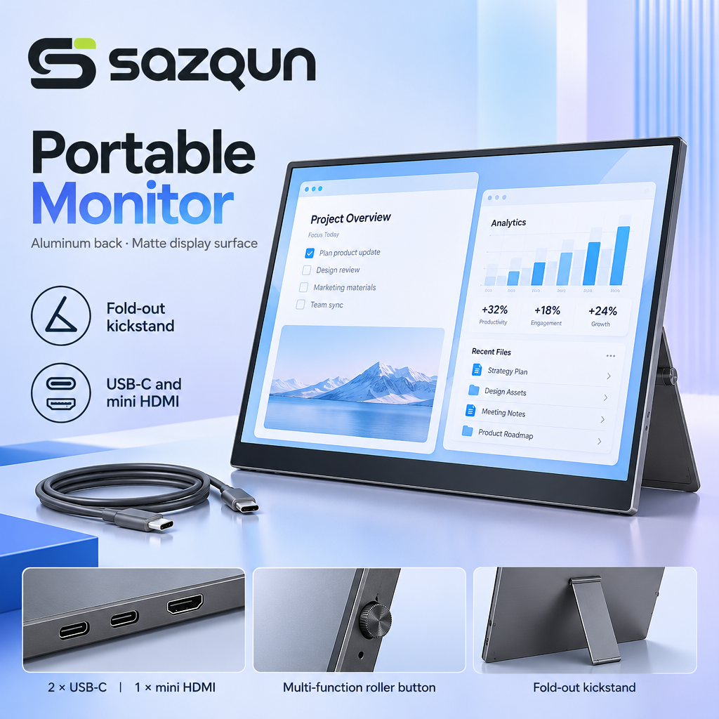 sazqun™ Portable Monitor — overview