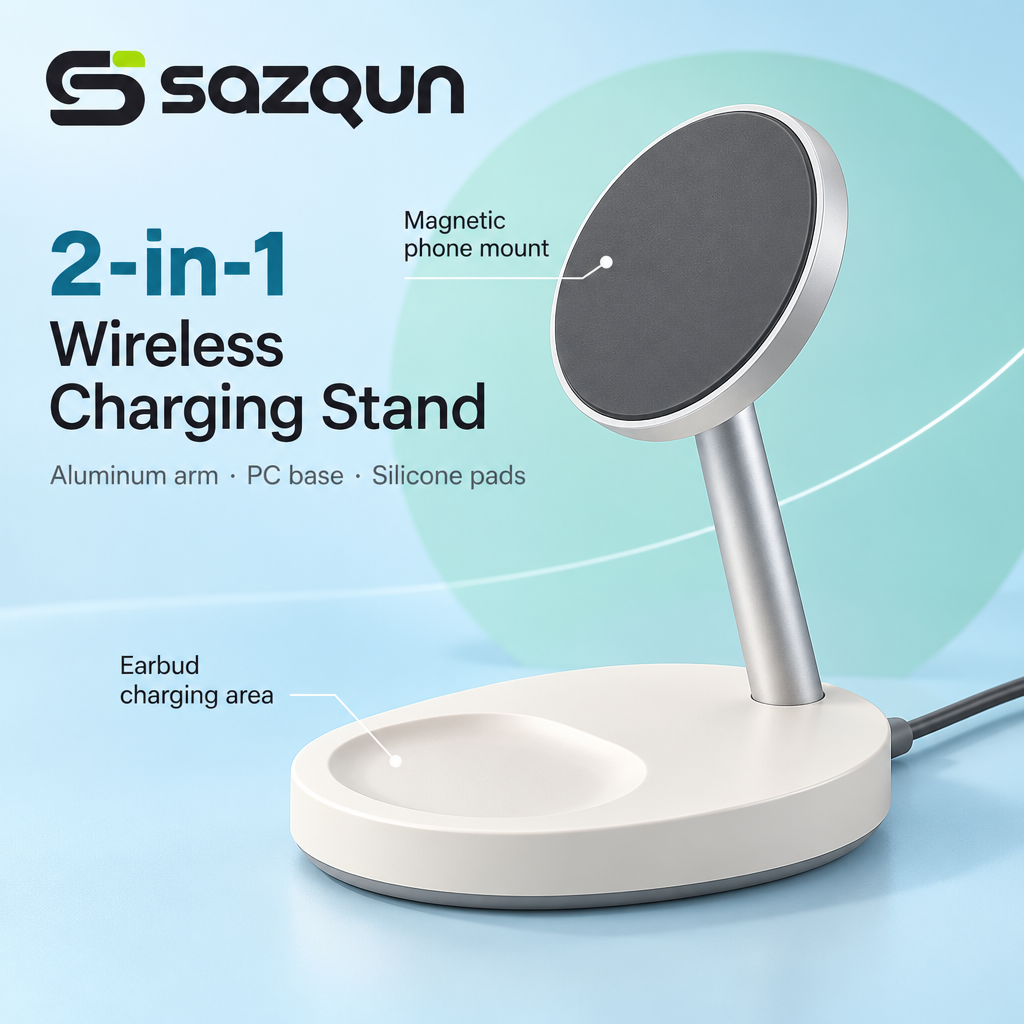 sazqun™ Wireless Charging Stand — overview